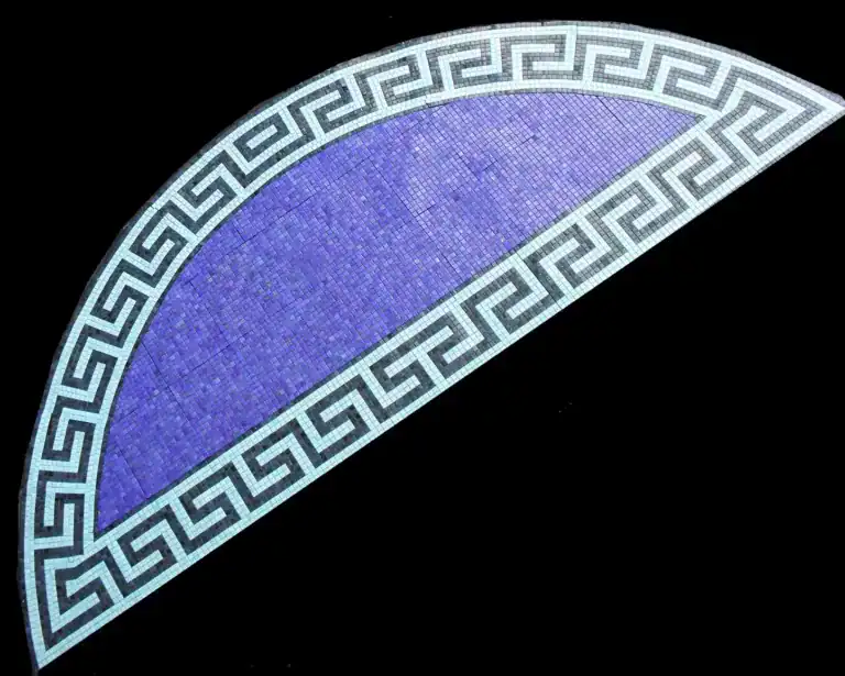 Baja Shelf Mosaic with Greek Key Border