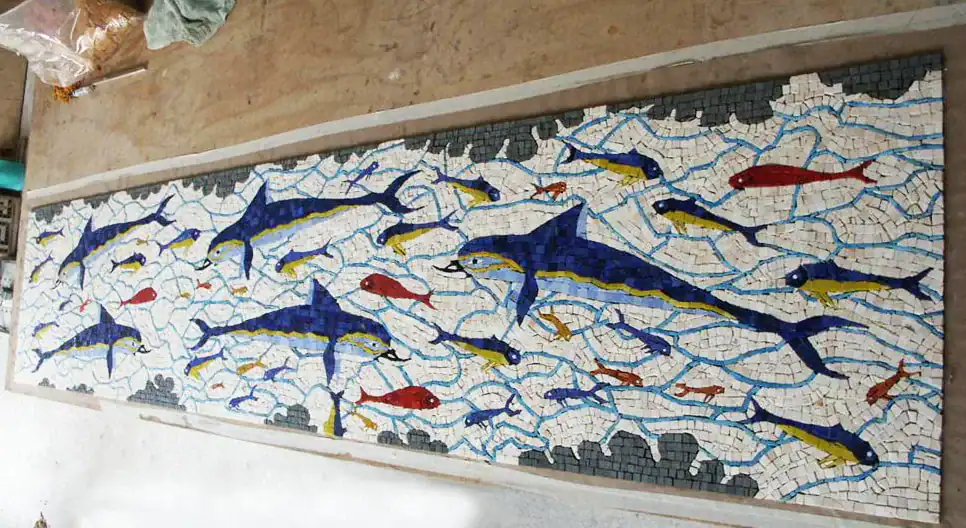 Queen's Megaron of the Palace of Knossos Mosaic