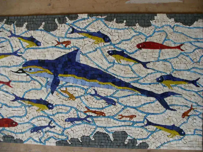 Queen's Megaron of the Palace of Knossos work in progress complete section