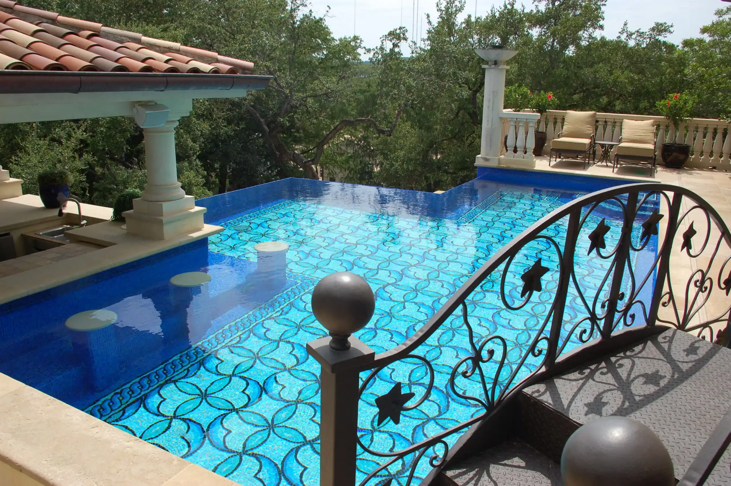 Geometric Mosaic Glass