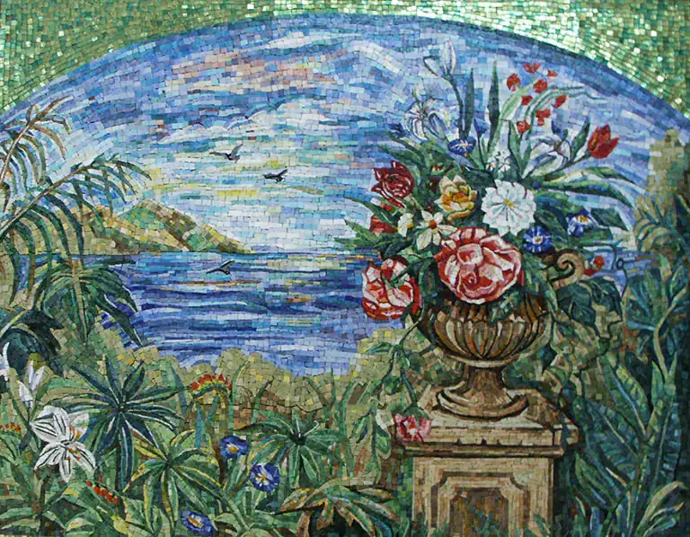 Example pf Mosaic smalti execution