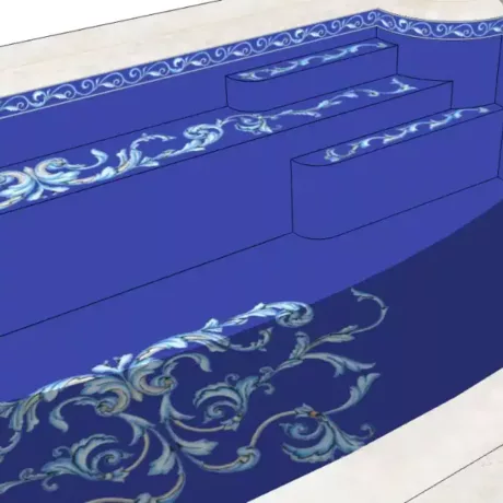 Mosaic Pool Rendering all tile